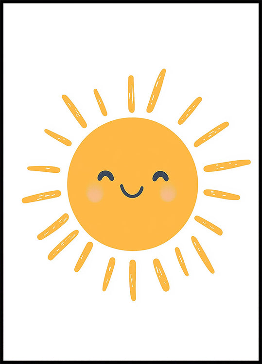 Smiling Sun Poster - Posterbox.dk