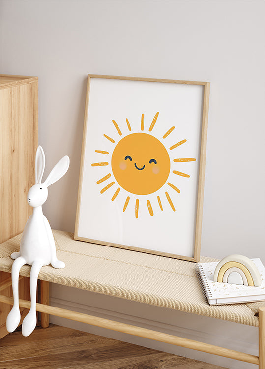 Smiling Sun Poster - Posterbox.dk