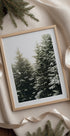 Snowy Evergreen Forest Poster - Posterbox.dk