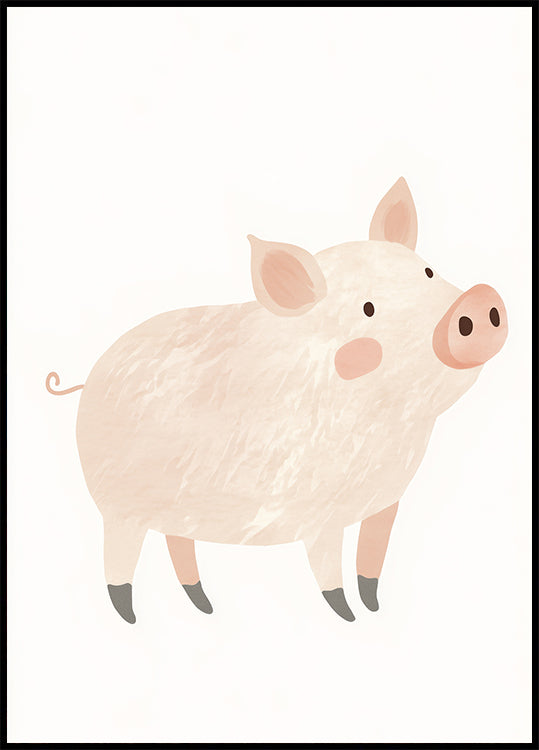 Soft Pig Poster - Posterbox.dk
