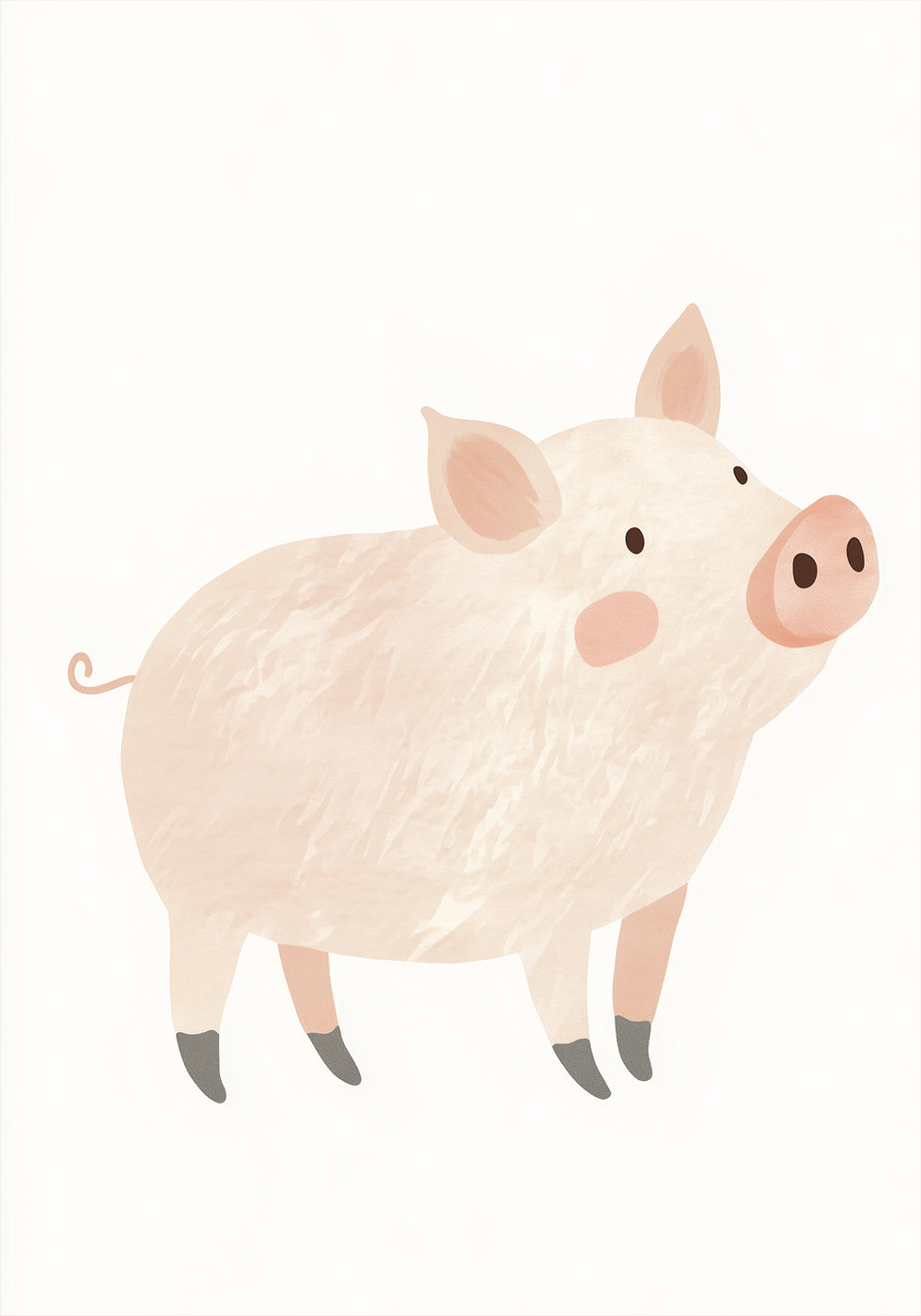 Soft Pig Poster - Posterbox.dk