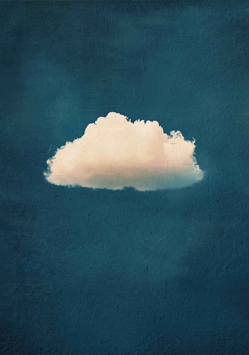 Soft White Cloud on Blue Sky Poster - Posterbox.dk