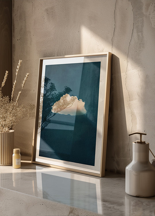 Soft White Cloud on Blue Sky Poster - Posterbox.dk