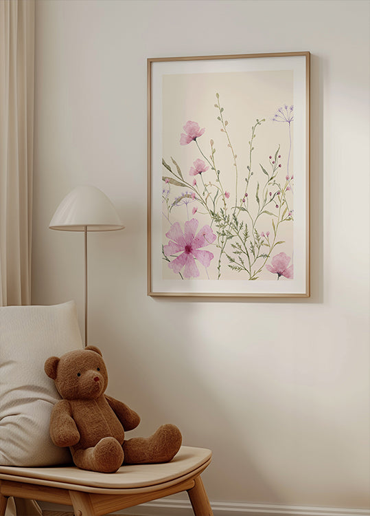 Soft Wildflowers Poster - Posterbox.dk