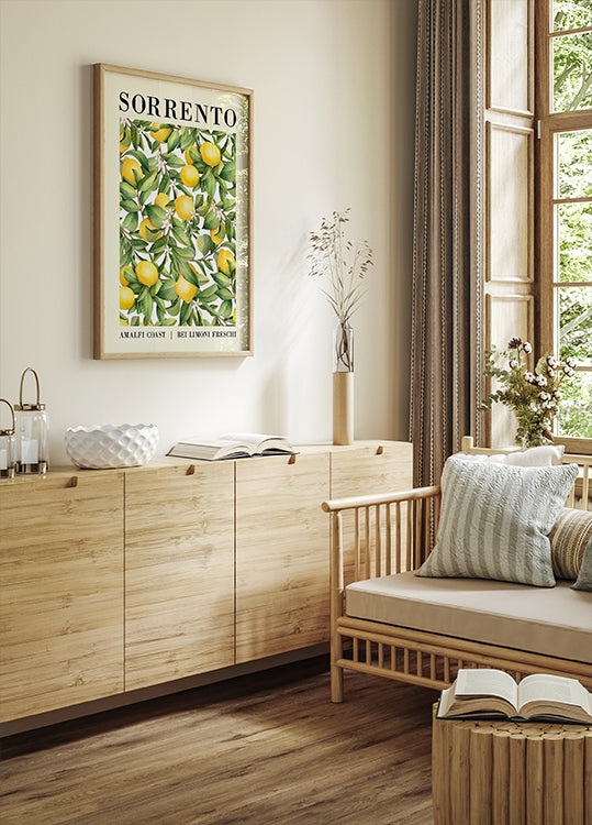 Sorrento Lemon Amalfi Coast Poster - Posterbox.dk