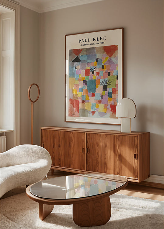 Southern Gardens, colorful abstract mosaic Poster - Posterbox.dk