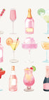 Sparkling Hour, Colorful Champagne and Cocktails Poster - Posterbox.dk