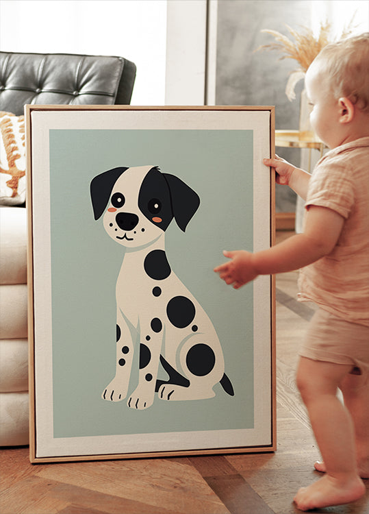 Spotted Puppy Poster - Posterbox.dk