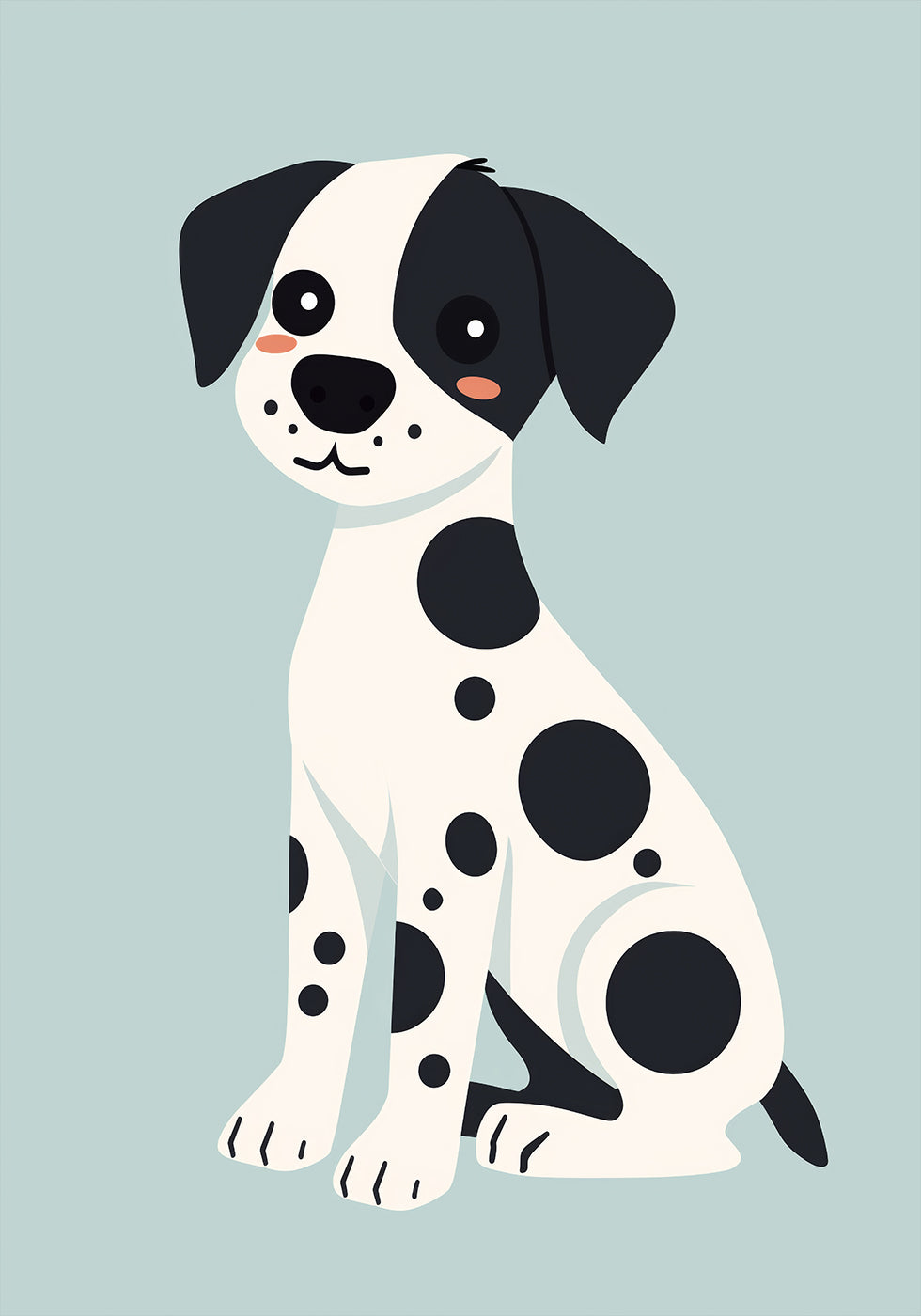 Spotted Puppy Poster - Posterbox.dk