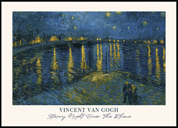 Starry Night Over The Rhône by Vincent van Gogh Poster - Posterbox.dk