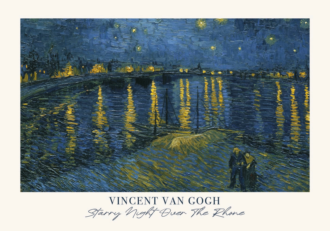 Starry Night Over The Rhône by Vincent van Gogh Poster - Posterbox.dk