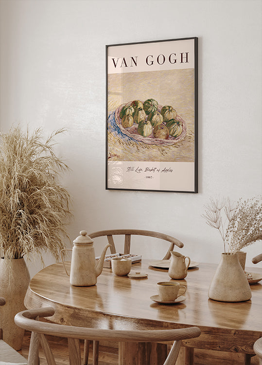 Still Life, Basket of Apples by Vincent van Gogh Poster - Posterbox.dk