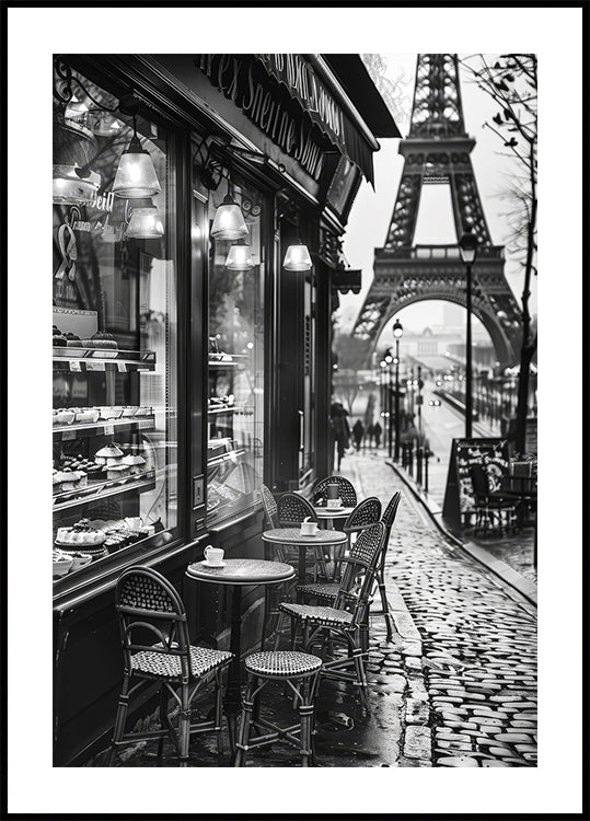 Street Cafe in Paris Poster - Posterbox.dk