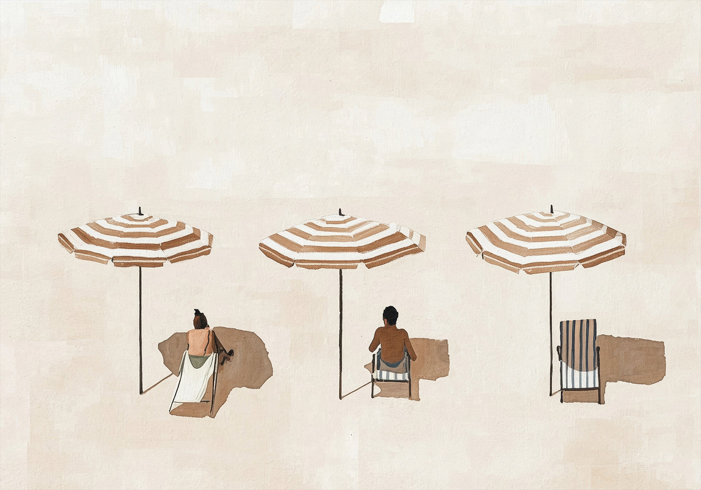 Striped Umbrellas Poster - Posterbox.dk