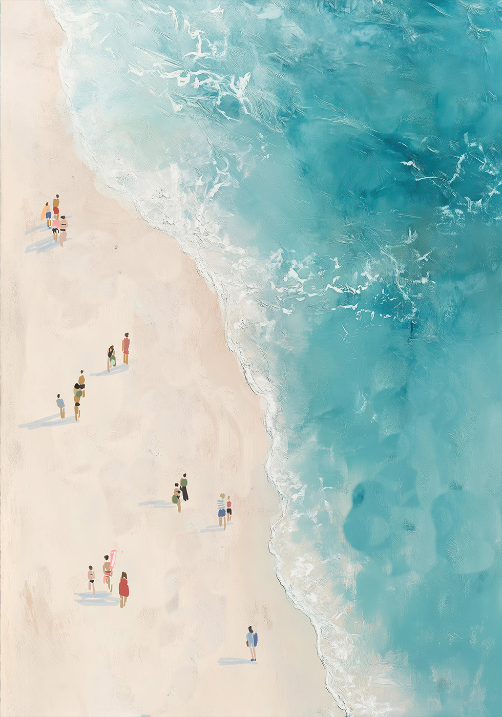 Strolling the Shore Poster - Posterbox.dk