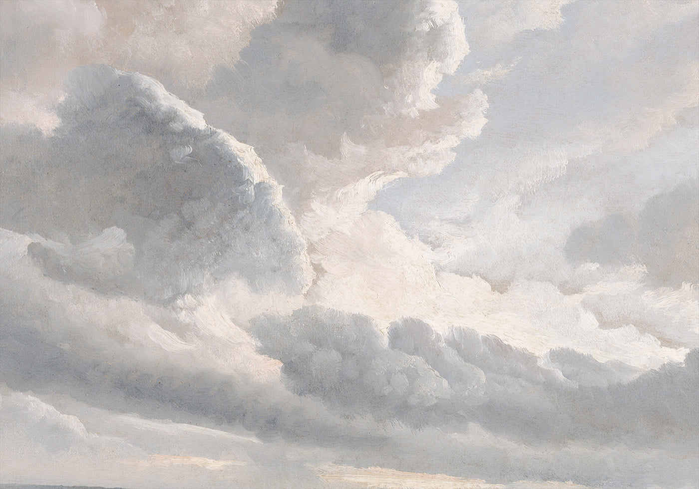 Study of Clouds with a Sunset Poster - Posterbox.dk