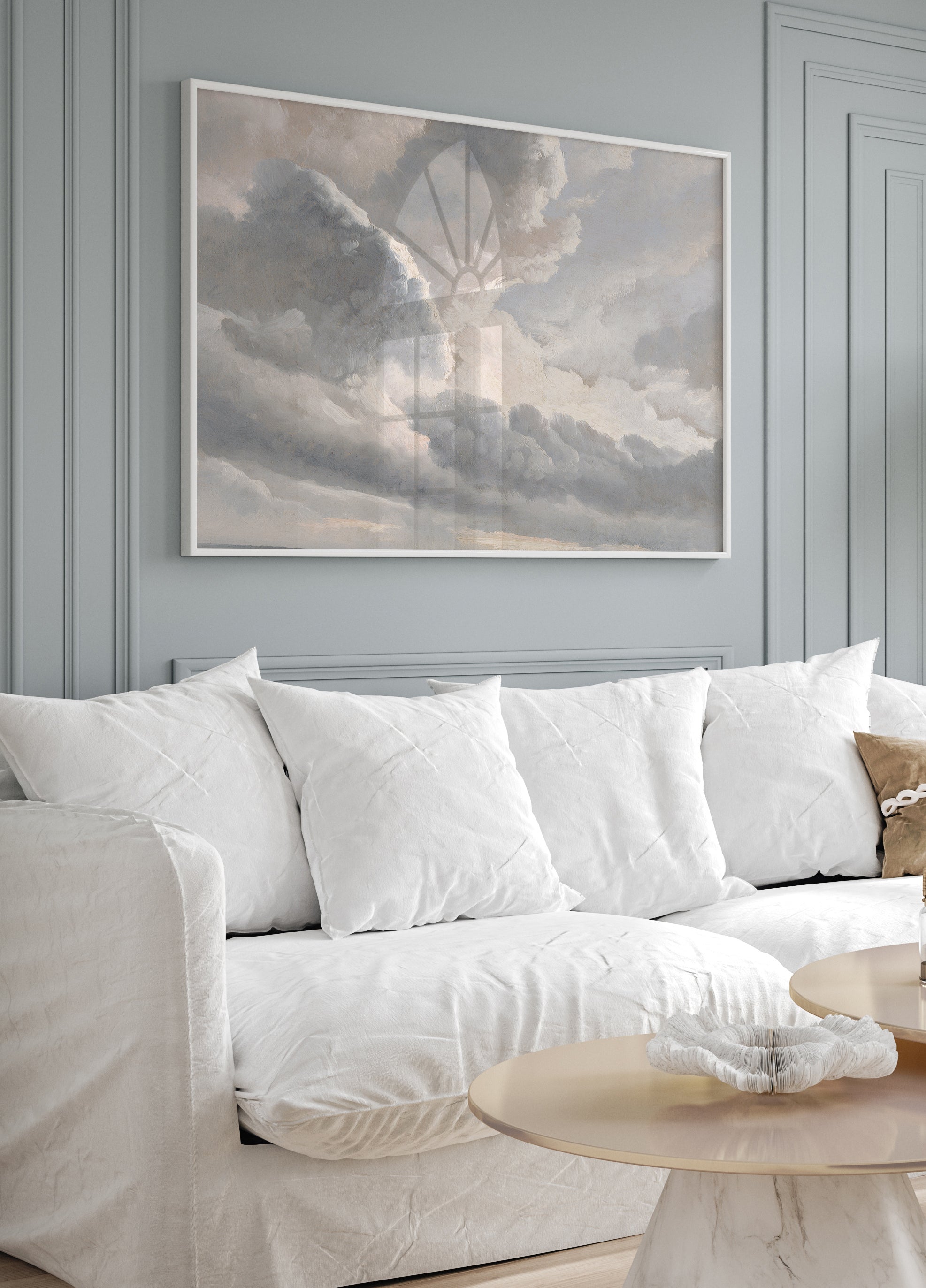 Study of Clouds with a Sunset Poster - Posterbox.dk