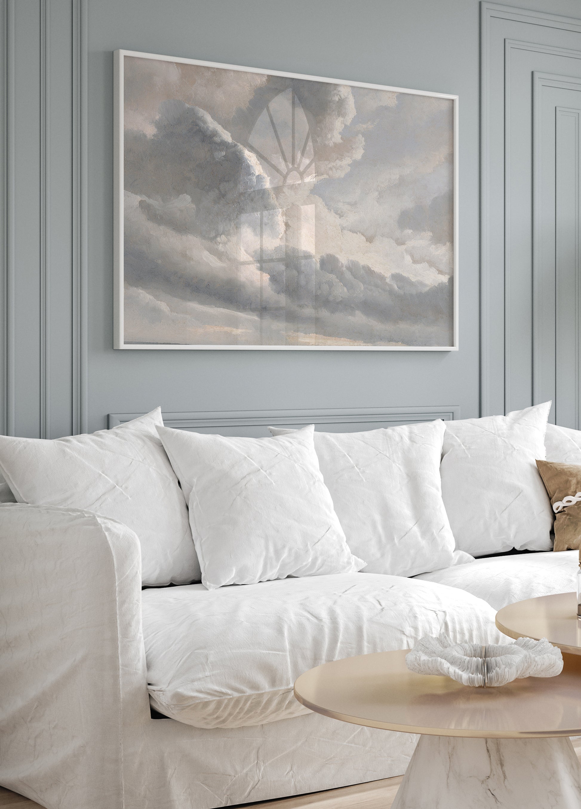 Study of Clouds with a Sunset Poster - Posterbox.dk