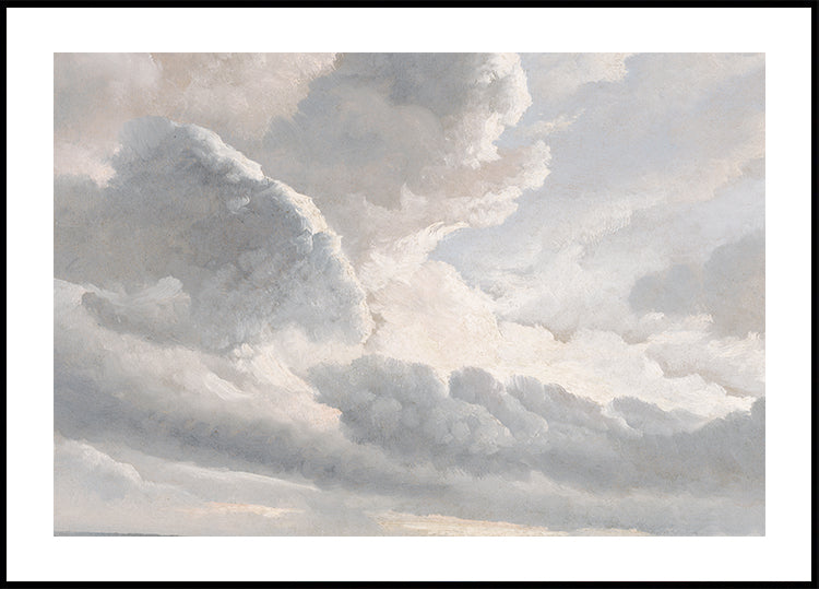 Study of Clouds with a Sunset Poster - Posterbox.dk