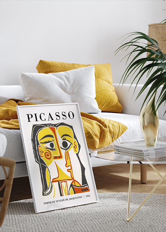 Stylized Portrait of Jacqueline, Pablo Picasso Poster - Posterbox.dk