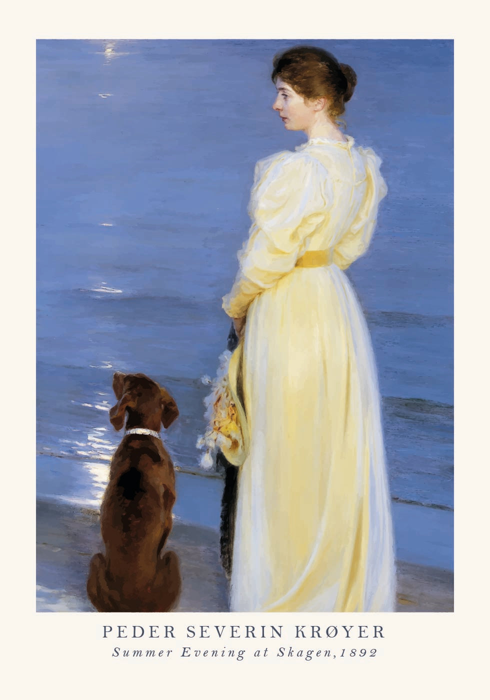 Summer Evening at Skagen, Peder Severin Krøyer Poster - Posterbox.dk