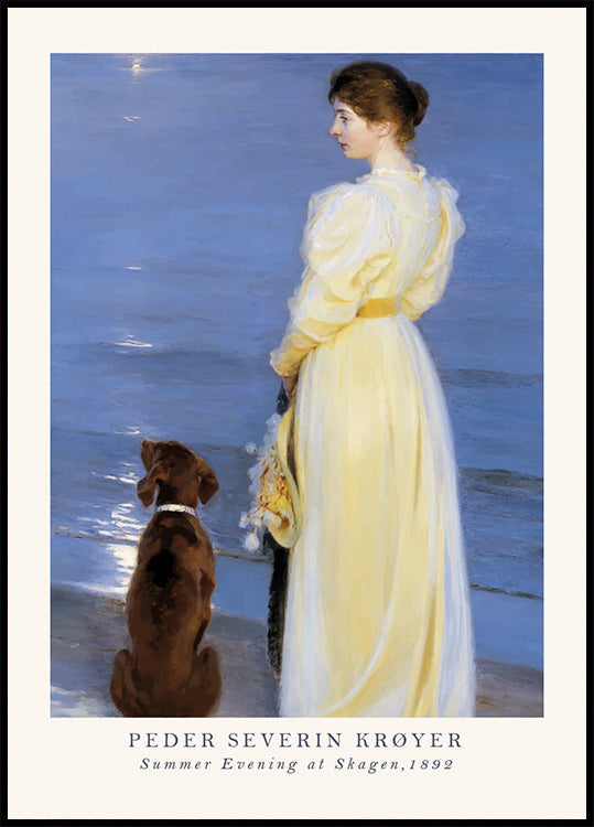 Summer Evening at Skagen, Peder Severin Krøyer Poster - Posterbox.dk