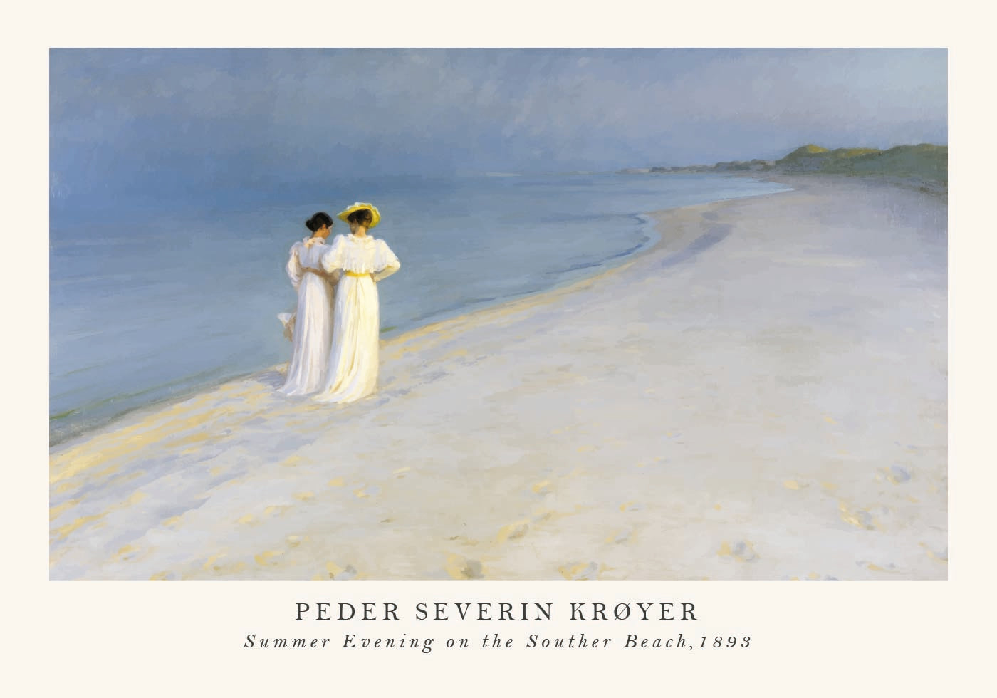 Summer Evening on the Southern Beach Poster - Posterbox.dk