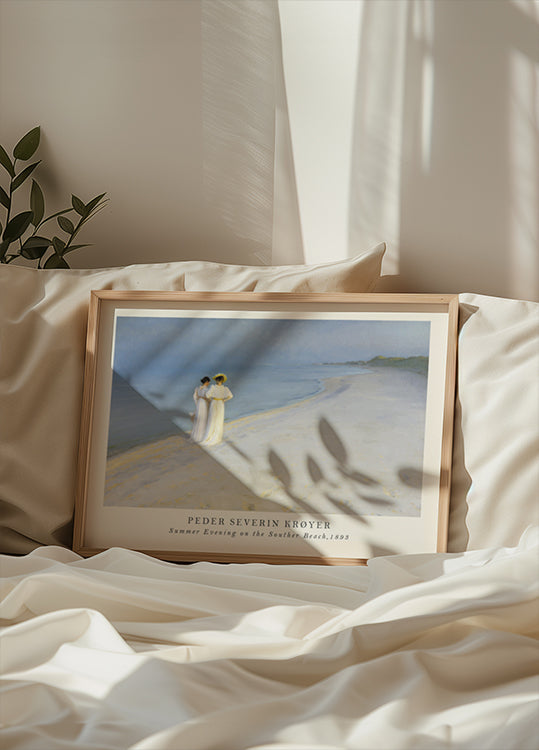 Summer Evening on the Southern Beach Poster - Posterbox.dk