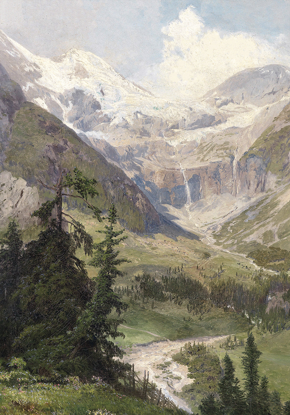 Summer in the Mountains by Konrad Petrides Poster - Posterbox.dk