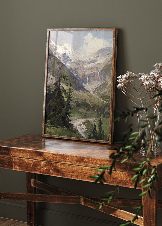 Summer in the Mountains by Konrad Petrides Poster - Posterbox.dk