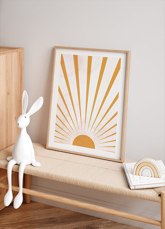 Sunbeams Watercolor Poster - Posterbox.dk