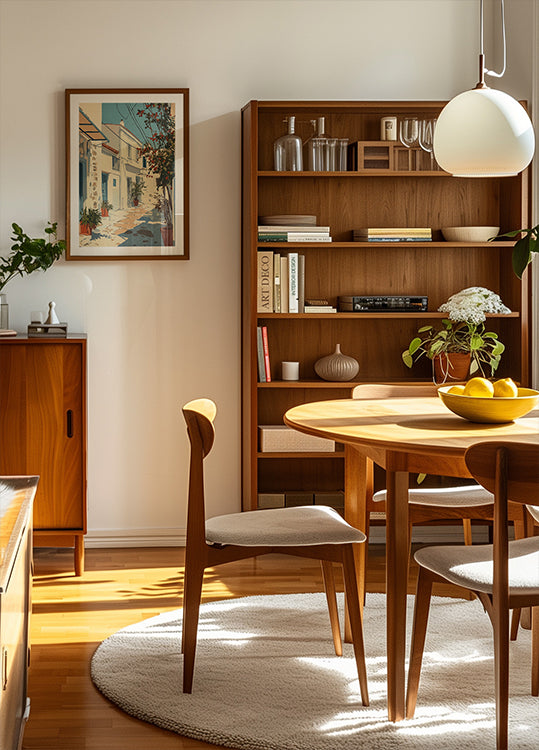 Sunny Mediterranean Alley Poster - Posterbox.dk