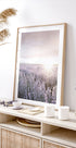 Sunset Over Lavender Fields Poster - Posterbox.dk