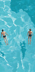 Swimmers in Blue Sea Poster - Posterbox.dk