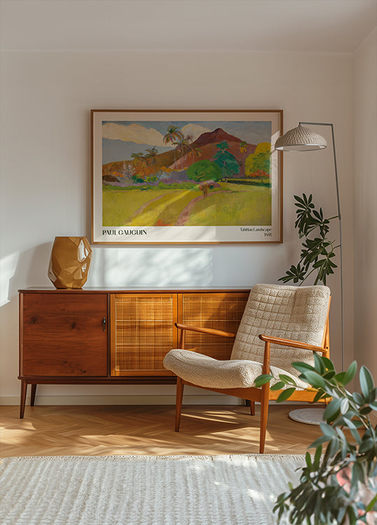 Tahitian Landscape, 1891, Paul Gauguin Poster - Posterbox.dk