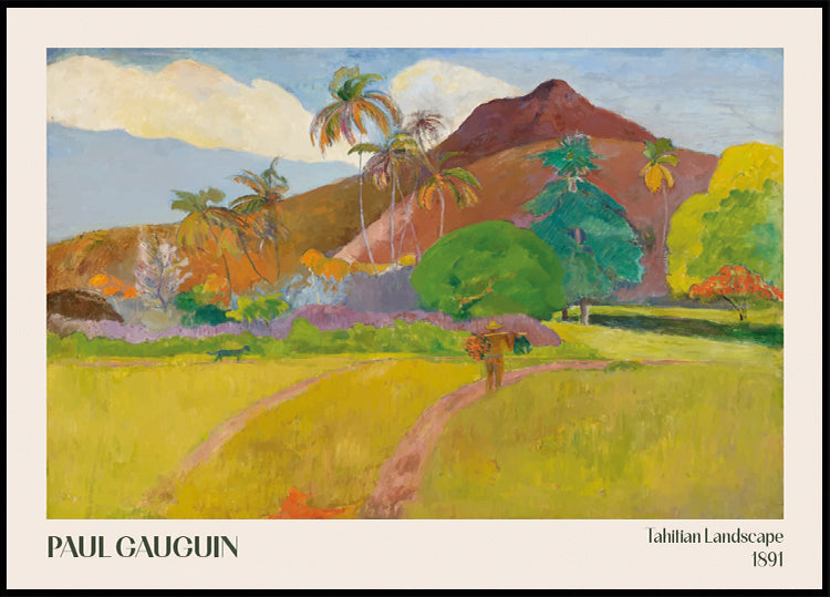 Tahitian Landscape, 1891, Paul Gauguin Poster - Posterbox.dk