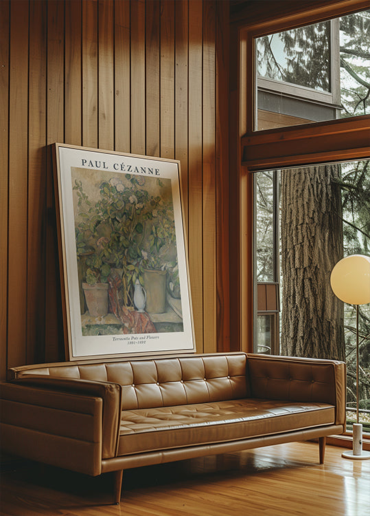 Terracotta Pots and Flowers, Cézanne Still Life Poster - Posterbox.dk