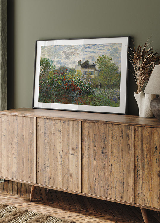 The Artist's Garden in Argenteuil by Claude Monet Poster - Posterbox.dk