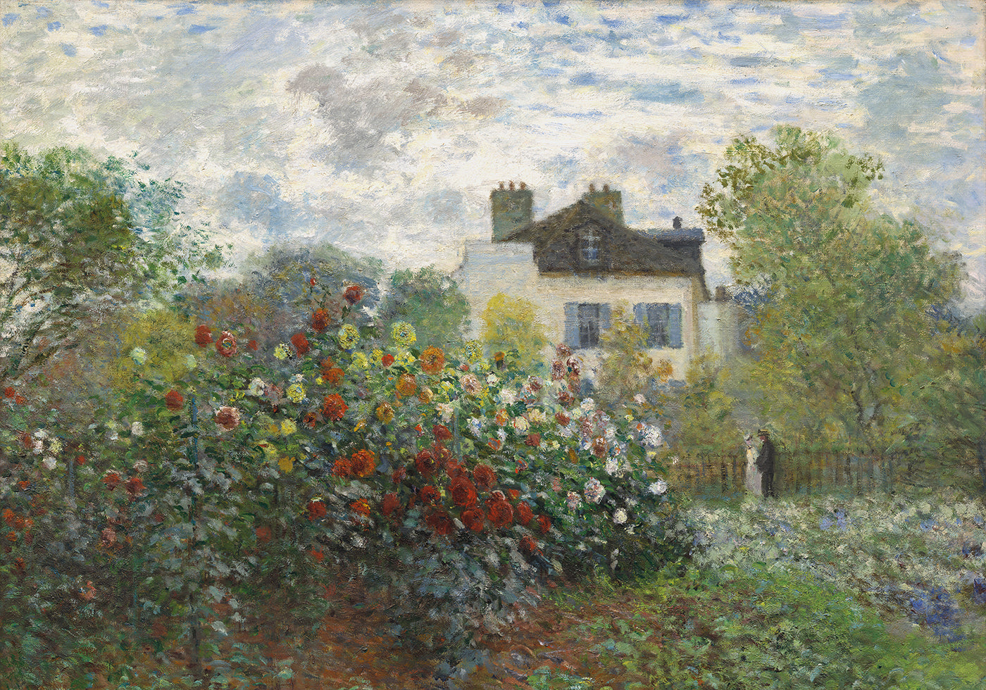 The Artist's Garden in Argenteuil by Claude Monet Poster - Posterbox.dk