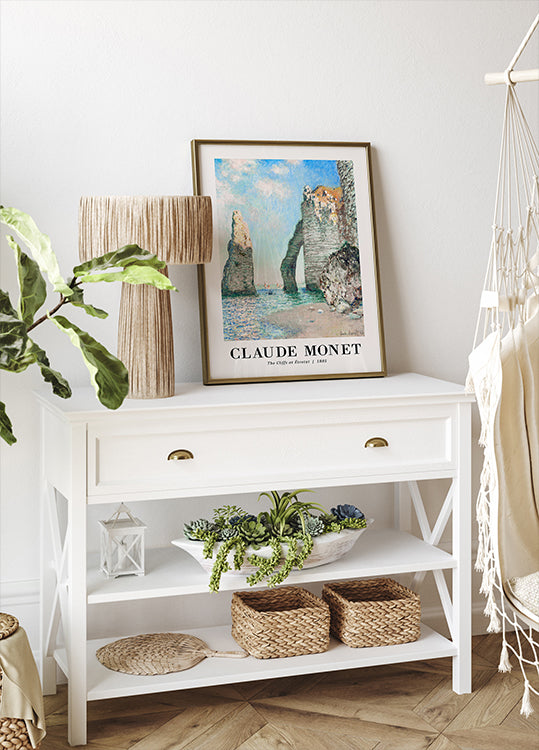 The Cliffs at Étretat, Claude Monet Poster - Posterbox.dk