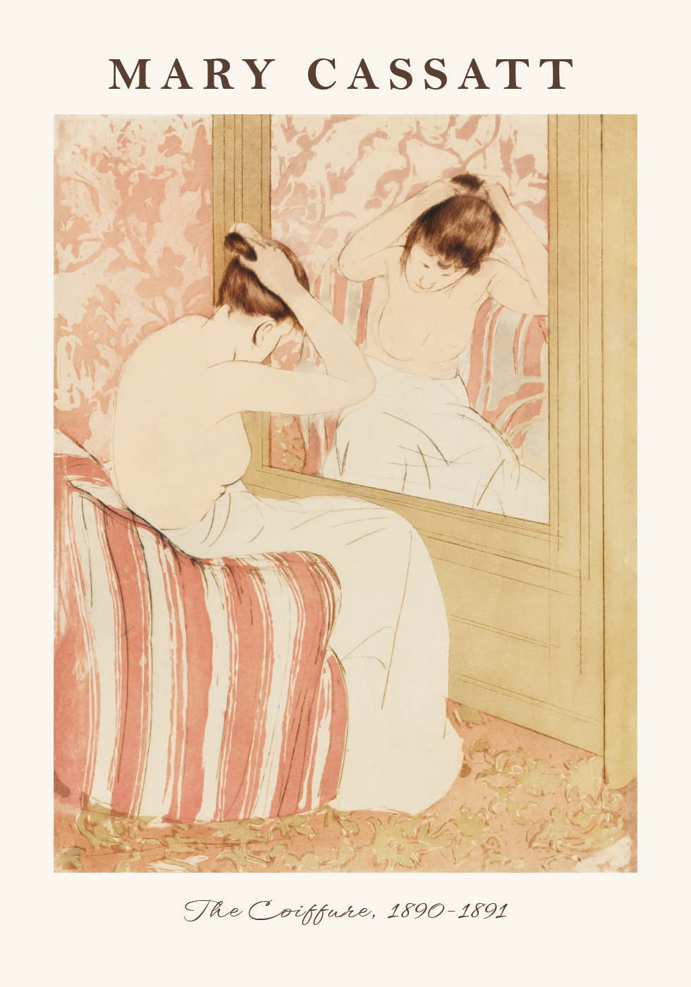 The Coiffure, Intimate Mary Cassatt portrait Poster - Posterbox.dk