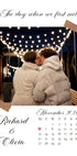 The Day We First Met Personalized Calendar Poster - Posterbox.dk