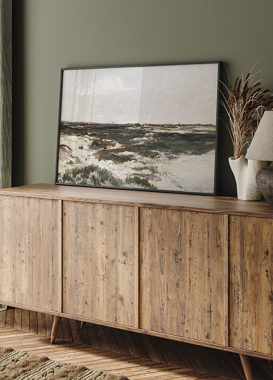 The Dunes at Camiers by Charles-François Daubigny Poster - Posterbox.dk