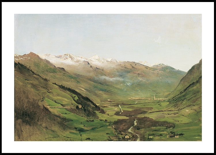 The Gastein Valley by Anton Romako Poster - Posterbox.dk