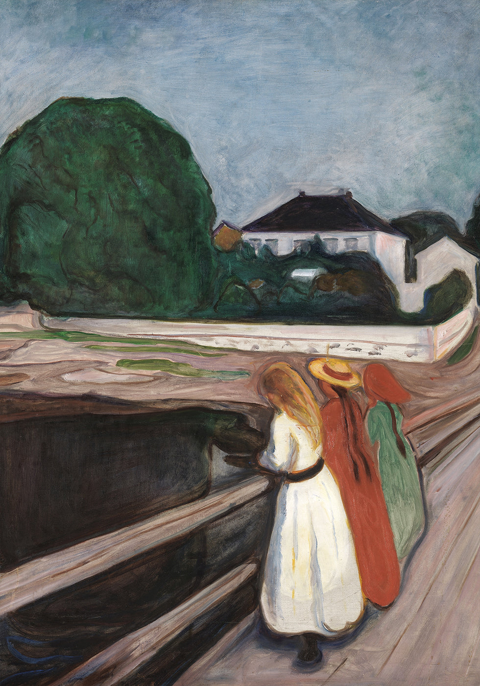 The Girls on the Bridge by Edvard Munch Poster - Posterbox.dk