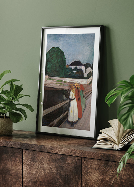 The Girls on the Bridge by Edvard Munch Poster - Posterbox.dk