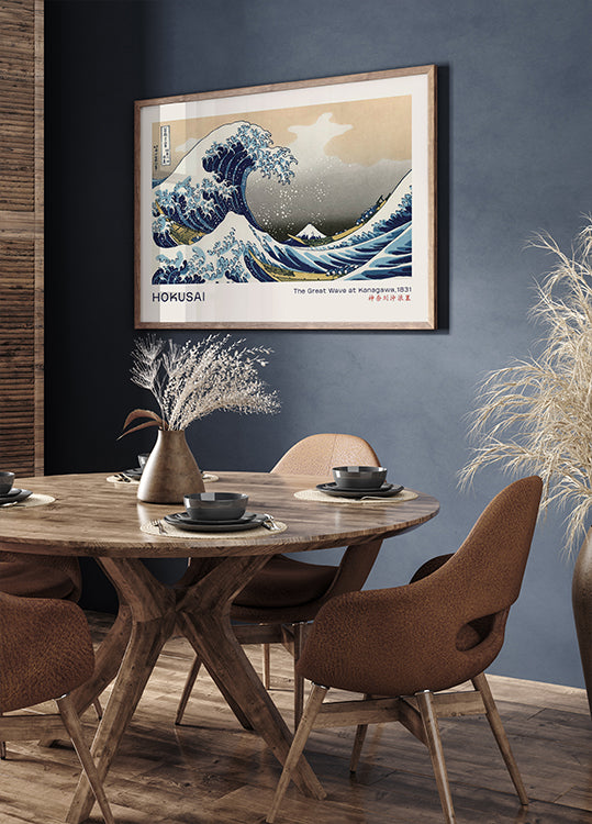The Great Wave at Kanagawa By Katsushika Hokusai Poster - Posterbox.dk
