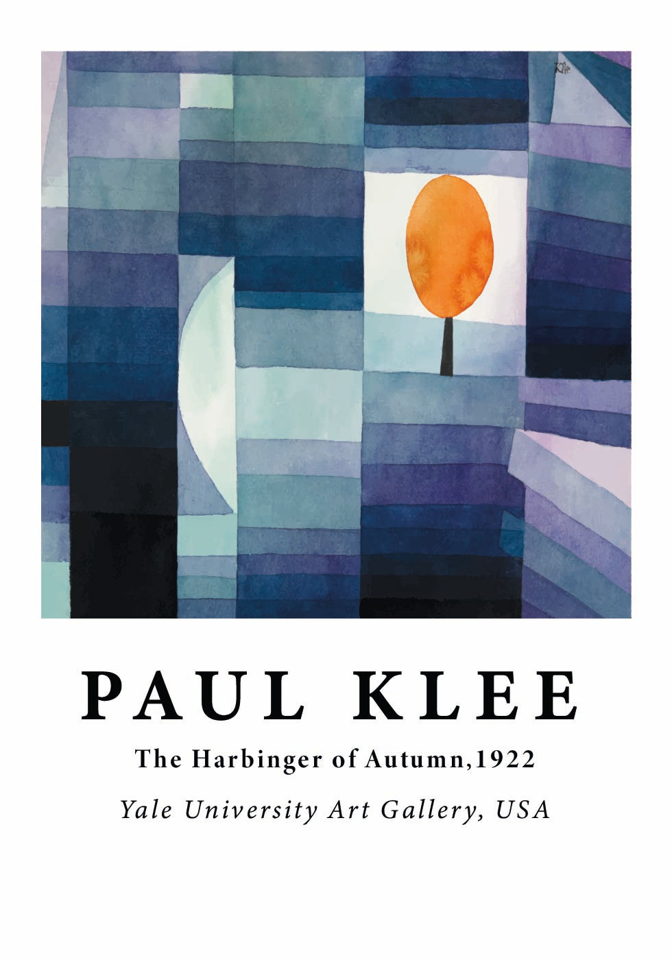 The Harbinger of Autumn, geometric tree abstract Poster - Posterbox.dk