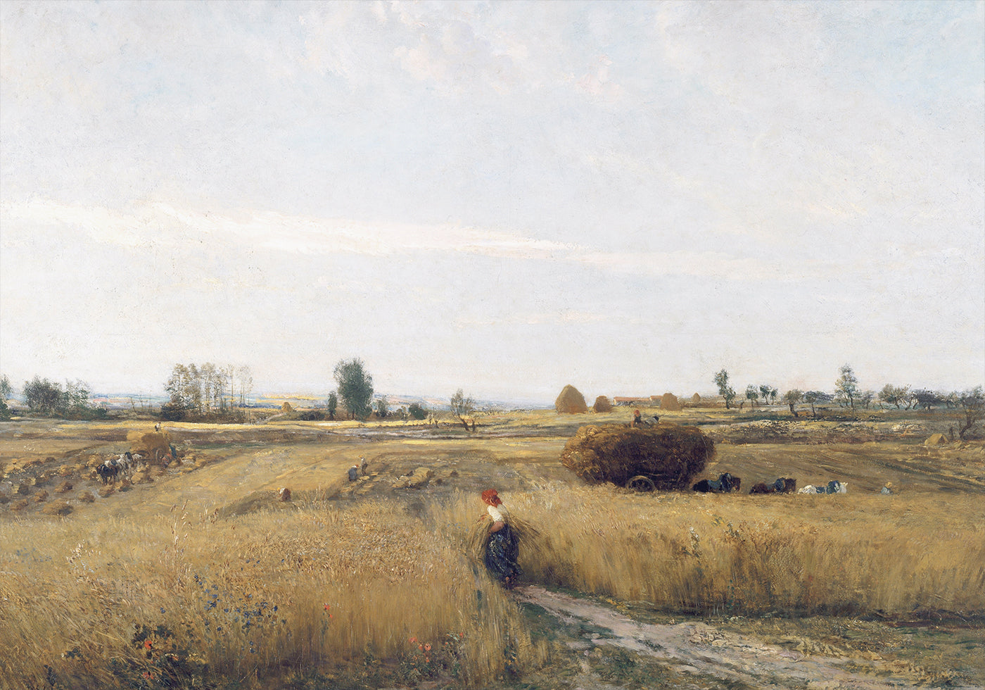 The Harvest by Charles-François Daubigny Poster - Posterbox.dk
