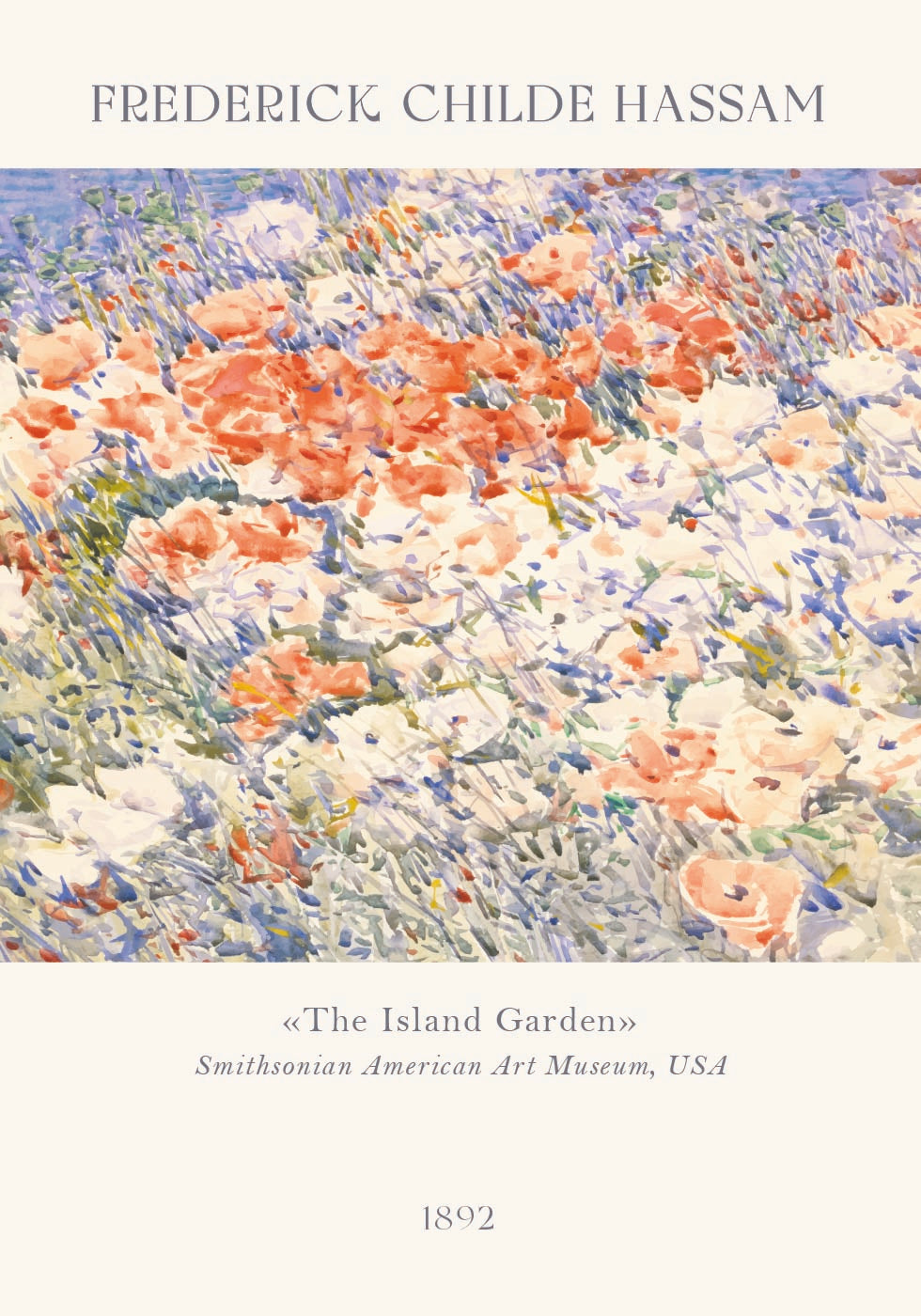 The Island Garden, Childe Hassam Poster - Posterbox.dk